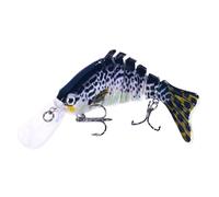 Basse Leurre d'eau douce, Appât de pêche Deep Diving Swimbait Longue planche de langue Leurre artificiel multilingue pour truite basse, pics pour chiots Walleye