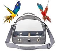 BASSE PATTRE PILEBLE PILEBLE - CAGES DE VERNI ALINA LEGGIO, CAGE Respirant Portable | Avec perche et plateau de base pour visites en plein air, vétérinaire ou transport perruches, cockatiel,