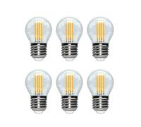 Basse tension E27 Edison lampe à ampoule rétro 12V Led lumière de filament 24V G45 4W ampoule à led vintage 36V ampoule boule de verre blanc chaud AC / DC12-36V for camping car marine, lumière de l'én