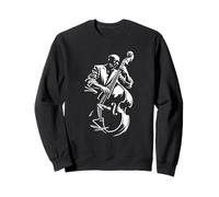 Basse Verticale Jazz Player Minimal Music Graphic Sweatshirt