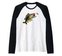 Basses à Grande Bouche Qui sautent pour Une Libellule Manche Raglan