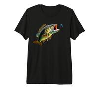 Basses à Grande Bouche Qui sautent pour Une Libellule T-Shirt Haut de Gamme