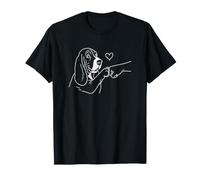 Basset Hound Adorable Bosse de Poing pour Amoureux du cœur T-Shirt