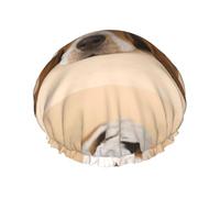 Basset Hound,Bonnet de douche/bonnet de nuit double couche imperméable et élastique, bonnet de bain réutilisable