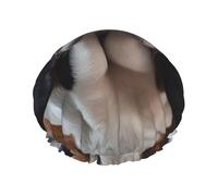 Basset Hound Bonnet de douche imperméable réutilisable pour femme - Couvre-cheveux élastique pour bain, spa, voyage et utilisation quotidienne