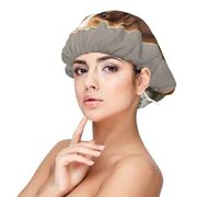 Basset Hound Bonnet en satin de soie pour dormir, bonnet de sommeil doux double couche en soie pour femme, cheveux naturels, bouclés, cheveux longs tressés