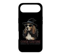 Basset Hound Chapeau de sorcière avec Lunettes de Soleil et Plumes Coque pour iPhone Air