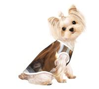 Basset Hound - Chemises pour chiens de petite taille - T-shirt extensible léger sans manches à rayures