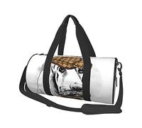 Basset Hound Dog Brown Cap Pattern Travel Duffel Bag Large Sports Gym Bag Multifunction Overnight Bag for Men Women