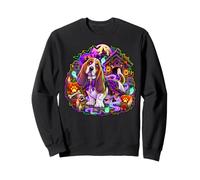 Basset Hound Dog Zombie Ghost Undead Effrayant Horreur Horreur Sweatshirt