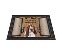 Basset Hound Drôle, C'est Moi Que Tu Cherches Tapis De Porte Résister À La Saleté Paillasson D'Entree Confortable Tapis De Bain pour Intérieur Bain Terrasse 40X60Cm