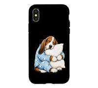 Basset Hound endormi dans Un Pyjama Mignon pour Chien Coque pour iPhone X/XS
