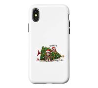 Basset Hound Guirlande Lumineuse pour Sapin de Noël Chapeaux de Père Noël Coque pour iPhone X/XS