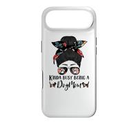 Basset Hound Kinda Busy Being A Dog Mom Funny Messy Bun Coque pour iPhone Air