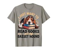 Basset Hound Livre de Lecture Chien T-Shirt