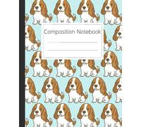 Basset Hound Pattern Composition Notebook: An Adorable Dog Themed Journal for School Supplies, Note Taking, and Creative Writing for Kids and Adults