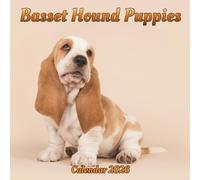 Basset Hound Puppies Calendar 2026: 12 month Organizer Jan 2026 to Dec 2026
