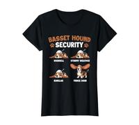 Basset Hound Security - Basset Hound Lover Dog Dad T-Shirt Graphique avec Valeur