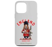 Basset Hound T-Shirt pour Chien Motif Drapeau Anglais Coque pour iPhone 13 Pro Max