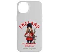 Basset Hound T-Shirt pour Chien Motif Drapeau Anglais Coque pour iPhone 14 Plus