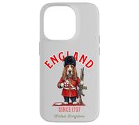 Basset Hound T-Shirt pour Chien Motif Drapeau Anglais Coque pour iPhone 14 Pro
