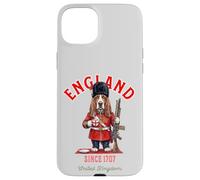 Basset Hound T-Shirt pour Chien Motif Drapeau Anglais Coque pour iPhone 15 Plus