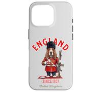 Basset Hound T-Shirt pour Chien Motif Drapeau Anglais Coque pour iPhone 16 Pro