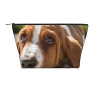 Basset Hound, Trousse de Toilette Trousse de Maquillage Sac à cosmétiques Trousse de Toilette de Voyage Portable