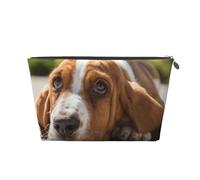 Basset Hound, Trousse de Toilette Trousse de Maquillage Sac à cosmétiques Trousse de Toilette de Voyage Portable
