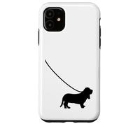 Bassett Hound on a Leash - Chien Maman Papa Mignon Drôle Coque pour iPhone 11