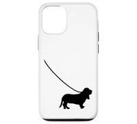 Bassett Hound on a Leash - Chien Maman Papa Mignon Drôle Coque pour iPhone 12/12 Pro