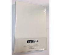 Bassetti 9225076 Drap Housse 181 Laine Coton/Elasthanne Blanc 90 x 190 cm/100 x 220 cm