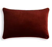 Bassetti 9324595 Housse de Coussin Unie en Velours 90% Coton, 10% Polyester de Couleur Carminio R1 40 x 60 cm