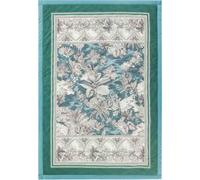 Bassetti Boboli 9330121 Plaid 100% Coton de Couleur Verde V1, Dimensions : 155 x 220 cm