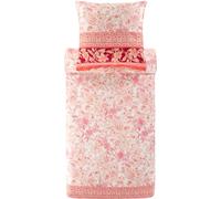Bassetti CAPODIMONTE 9327398 Parure de lit avec 1 taie d'oreiller 100% Satin de Coton Couleur Corail R1 155 x 220 cm + 1 taie d'oreiller 80 x 80 cm