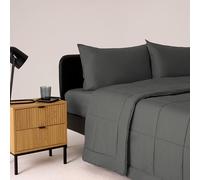 Bassetti Couette pour lit Double, Gris, Tissu 100% Coton et Rembourrage 100% Polyester, 260 x 260 cm