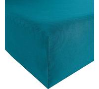Bassetti Drap Housse Uni 9235182 D3/782 Pétrole Coton/Elasthanne 140 x 200 cm 160 x 220 cm
