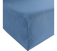 Bassetti Drap-Housse uni B1/831 Oltremare en Coton/élasthanne - Dimensions : 140 x 200 cm - 160 x 220 cm - 9260298