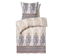 Bassetti Fiesole 9327169 Parure de lit avec 1 taie d'oreiller 100% Coton satiné Gris G1 Édition limitée 155 x 220 cm + 80 x 80 cm