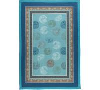 Bassetti Florence 9333446 Plaid 100% Coton Turquoise T1, Dimensions : 180 x 250 cm