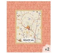 Bassetti Fong Nappe, 100% Coton, Beige, 140 x 170 x 1 cm