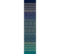 Bassetti Foulard Brenta en 100% Coton - Couleur : Bleu B1 - Dimensions : 350 x 270 cm - 9325942