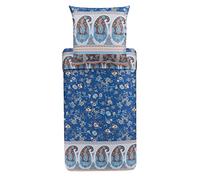 Bassetti Genova B1 9323458 Parure de lit en Coton mako avec 2 pièces avec Fermeture Éclair 135 x 200 cm 80 x 80 cm