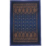 Bassetti Gold Decor 9333417 Plaid 100% Coton de Couleur Bleue B1, Dimensions : 135 x 190 cm