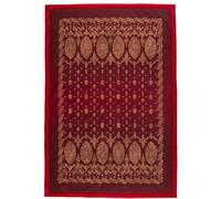 Bassetti Gold Decor 9333418 Plaid 100% Coton de Couleur Bordeaux R1, Dimensions : 135 x 190 cm