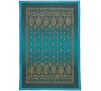 Bassetti Gold Decor 9333444 Plaid 100% Coton de Couleur Smeraldo V1, Dimensions : 180 x 250 cm