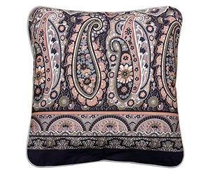 Bassetti Granfoulard Imperia 41 9324059 Housse de Coussin 100% Coton Beige avec Fermeture éclair 40 cm x 40 cm