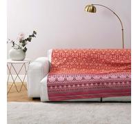 Bassetti Granfoulard Mira Drap d'ameublement Multi-usages pour canapé, Couvre-lit, Drap de Pique-Nique (180 x 270 cm, Couleur R1 Rouge)