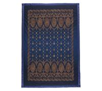 Bassetti Granfoulard Plaid couverture simple 180 x 250 cm Art. GOLD DECOR BLEU