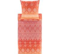 Bassetti Kerala 9332163 Housse de Coussin 100% Satin de Coton Orange O1 40 x 80 cm